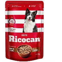 Alimento Húmedo para Perro RICOCAN Adulto Sabor Carne Pouch 100g