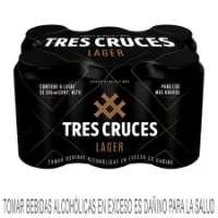 Cerveza Tres Cruces sixpack 355 ml (x6)