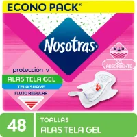 Nosotras Toalla Hig Naturals Gel 48u