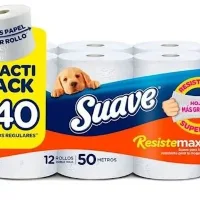 Suave Papel Higienico Resistemax Pq2un
